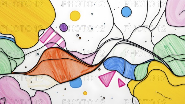 Abstract modern dynamic colors background, AI generated