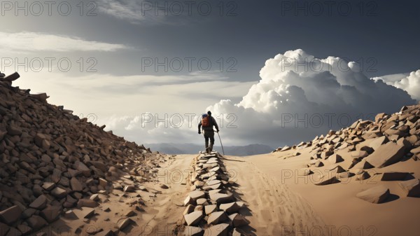 Success, achievement of goal in business and life. Achievement and Business Goal Success Concept. AI generated image