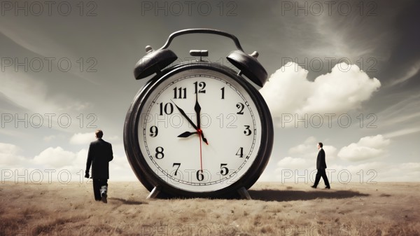 Man planning time business concept. Context to productivity, efficiency, and time management, AI generated