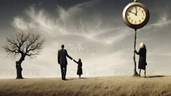 Man planning time business concept. Context to productivity, efficiency, and time management, AI generated