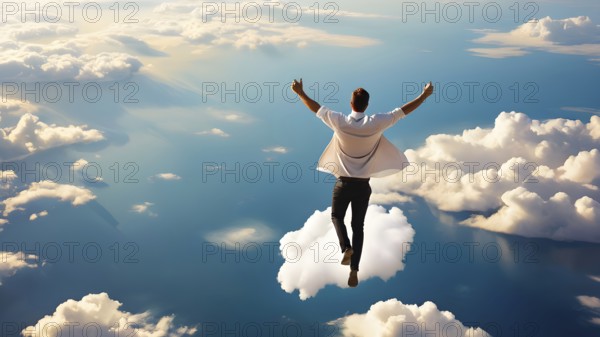 Success, achievement of goal in business and life. Achievement and Business Goal Success Concept. AI generated image