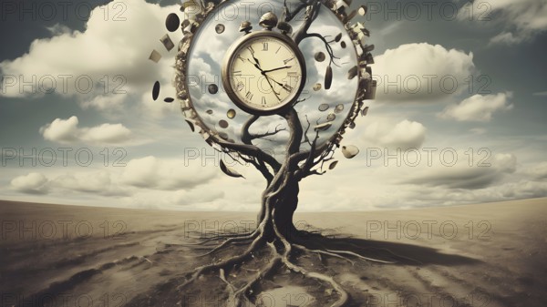 Planning time business concept. Context to productivity, efficiency, and time management, AI generated