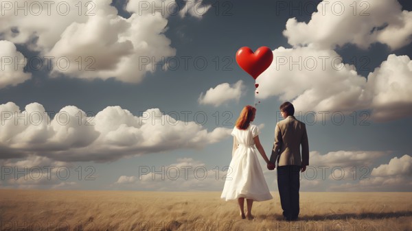 Love, Valentine's Day concepts. Love symbol, concept for Valentine's Day, wedding etc. Heart elements for love concept design. AI generated image