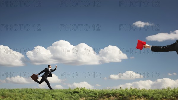 Success, achievement of goal in business and life. Achievement and Business Goal Success Concept. AI generated image