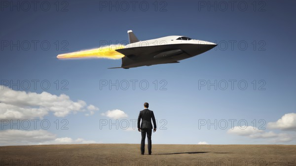 Success, achievement of goal in business and life. Achievement and Business Goal Success Concept. AI generated image