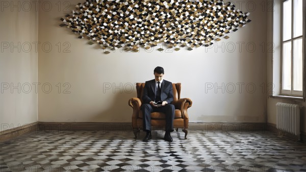 The corporality existent life journey Concept. AI generated image