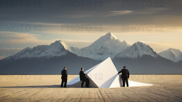 The corporality existent life journey Concept. AI generated image