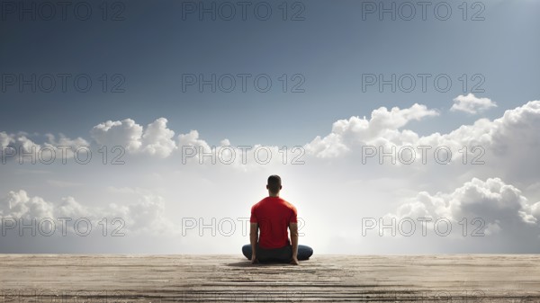 The corporality existent life journey Concept. AI generated image