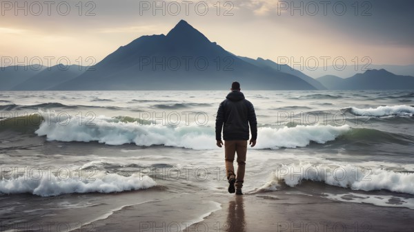 The corporality existent life journey Concept. AI generated image