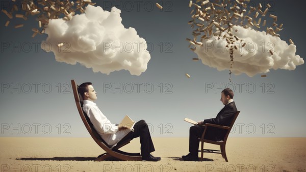 The corporality existent life journey Concept. AI generated image