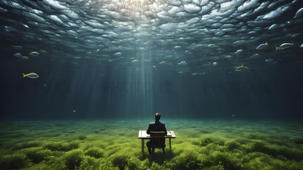 The corporality existent life journey Concept. AI generated image