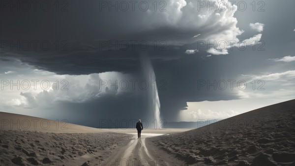 The corporality existent life journey Concept. AI generated image