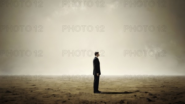 The corporality existent life journey Concept. AI generated image