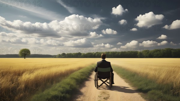 The corporality existent life journey Concept. AI generated image