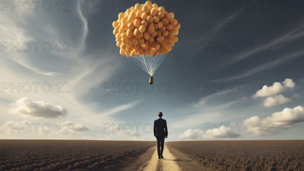 The corporality existent life journey Concept. AI generated image