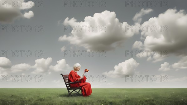 The corporality existent life journey Concept. AI generated image