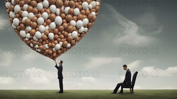 The corporality existent life journey Concept. AI generated image