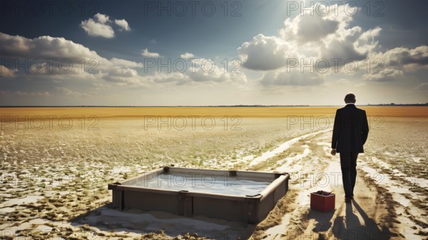 The corporality existent life journey Concept. AI generated image