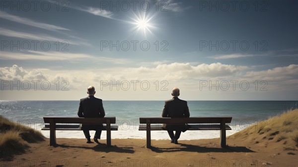 The corporality existent life journey Concept. AI generated image