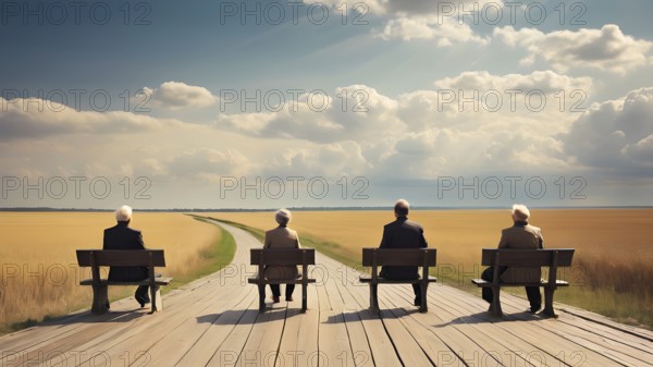 The corporality existent life journey Concept. AI generated image