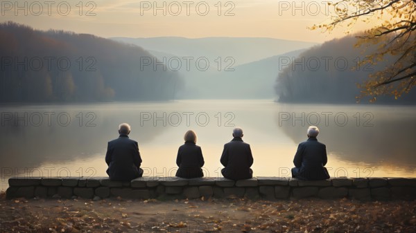 The corporality existent life journey Concept. AI generated image