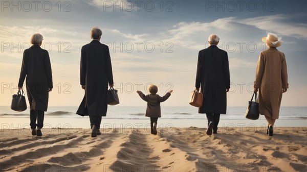 The corporality existent life journey Concept. AI generated image