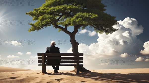 The corporality existent life journey Concept. AI generated image