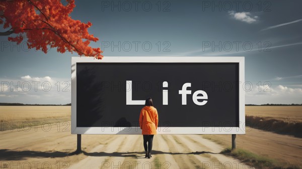 The corporality existent life journey Concept. AI generated image