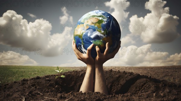 The corporality existent life journey Concept. AI generated image