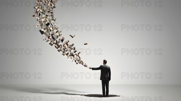 The corporality existent life journey Concept. AI generated image