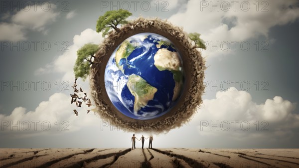 The corporality existent life journey Concept. AI generated image