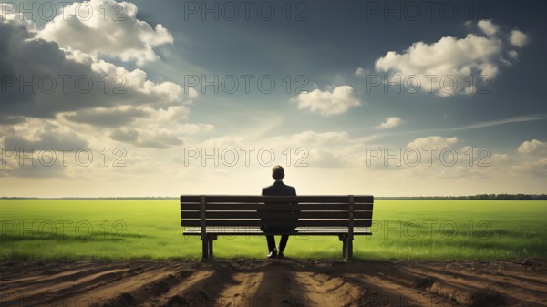 The corporality existent life journey Concept. AI generated image