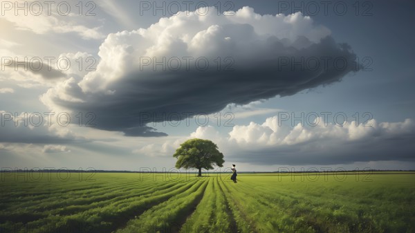 The corporality existent life journey Concept. AI generated image