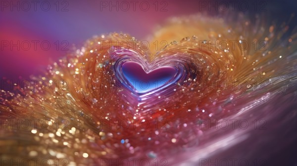 Heart shape for Love concept, Valentine's Day concepts. love symbol, concept for Valentine's Day, wedding etc. Heart elements for love concept design. AI generated image