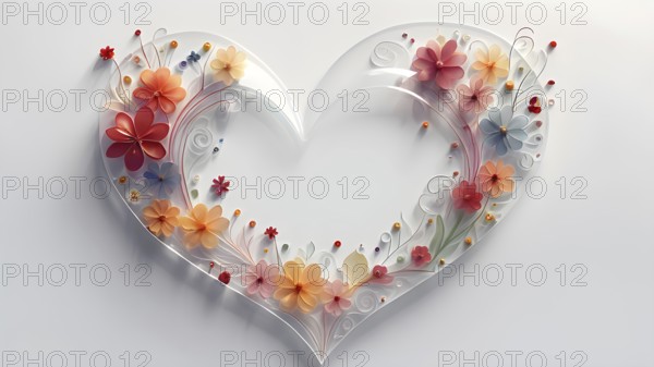Love, Valentine's Day concepts. Love symbol, concept for Valentine's Day, wedding etc. Heart elements for love concept design. AI generated image