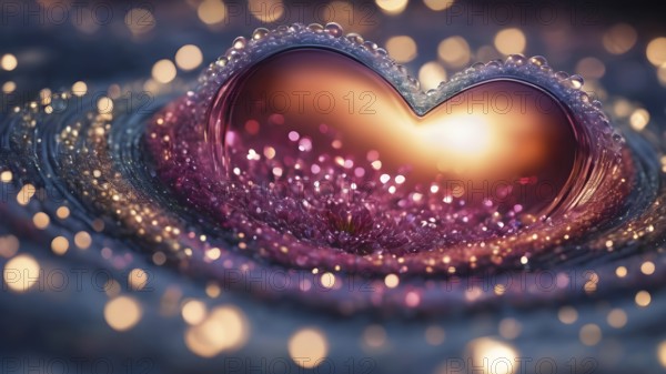 Heart shape for Love concept, Valentine's Day concepts. love symbol, concept for Valentine's Day, wedding etc. Heart elements for love concept design. AI generated image