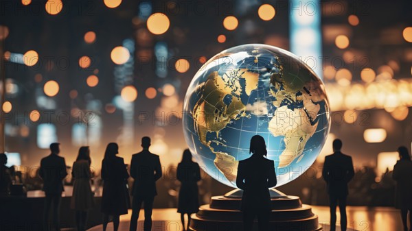 Business or politic concept indicating globalization. Business concept. business people, business investment and advisor consulting. AI generated image