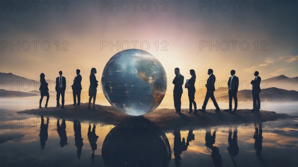 Business or politic concept indicating globalization. Business concept. business people, business investment and advisor consulting. AI generated image