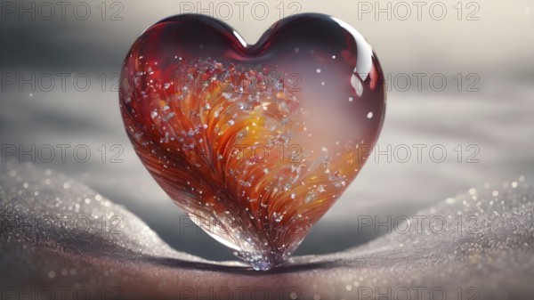 Heart shape for Love concept, Valentine's Day concepts. love symbol, concept for Valentine's Day, wedding etc. Heart elements for love concept design. AI generated image