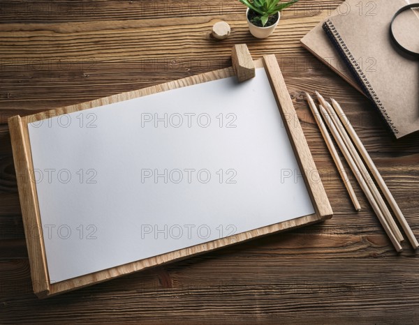 Empty frame with copy space for mockup and display design, AI generated
