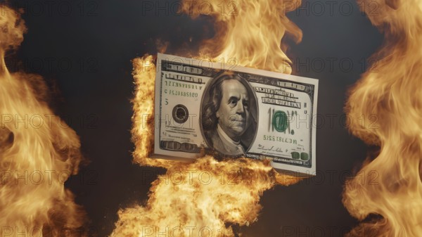 Concept: recession, crisis, poverty. devaluation. international decline and economic fall or falling. AI generated image, ai