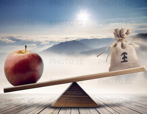 Artistic arrangement balance, illustrating equilibrium, imbalance, and relationships. The image evokes concepts of balance, contrast, and the dynamics of stability and inequality, AI generated