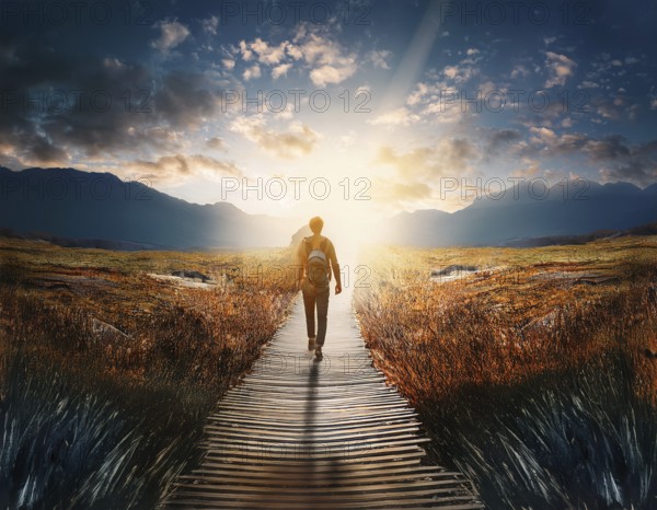 Life Concept. Existence survival being consciousness. Growth of new life, AI generated
