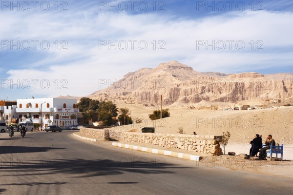 Street at the Temple of Hatshepsut, Mortuary Temple of Hatshepsut, Deir el-Bahari, Thebes, Luxor, Egypt
