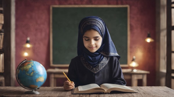Educational success concept. Concept of education and reading. The development of the imagination. AI generated image