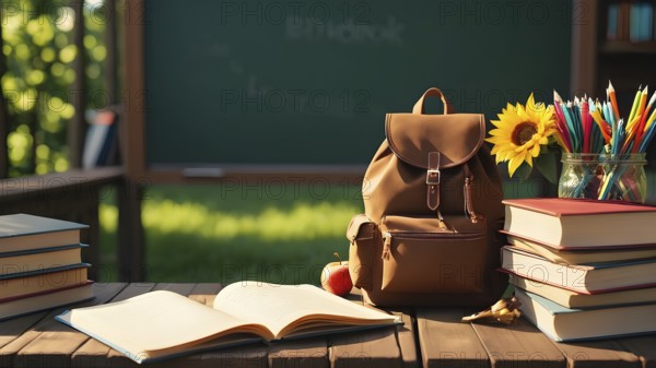 Educational success concept. Concept of education and reading. The development of the imagination. AI generated image