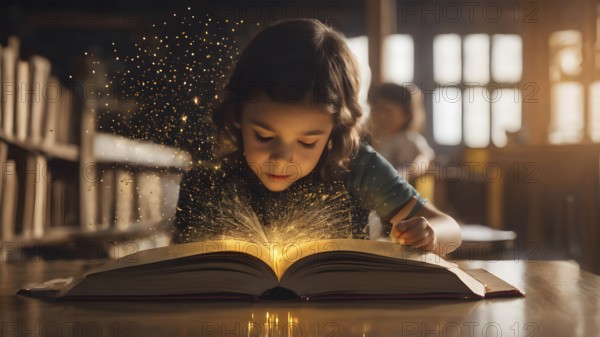 Educational success concept. Concept of education and reading. The development of the imagination. AI generated image