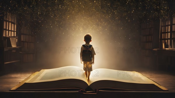 Educational success concept. Concept of education and reading. The development of the imagination. AI generated image