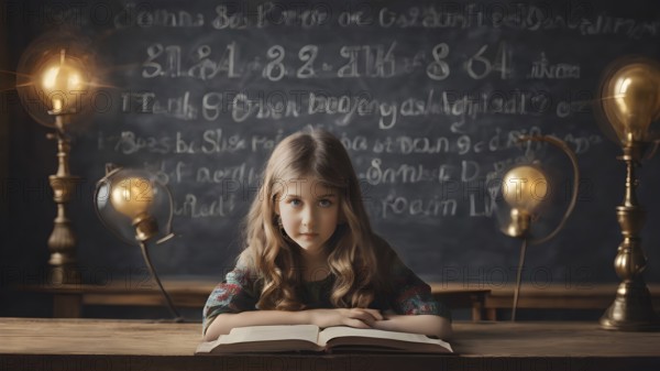 Educational success concept. Concept of education and reading. The development of the imagination. AI generated image