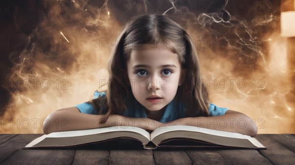 Educational success concept. Concept of education and reading. The development of the imagination. AI generated image
